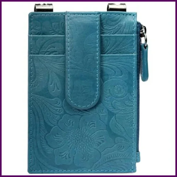 RFID Blocking Boot Wallet with Security Chain & Zipper Lock - Genuine Leather